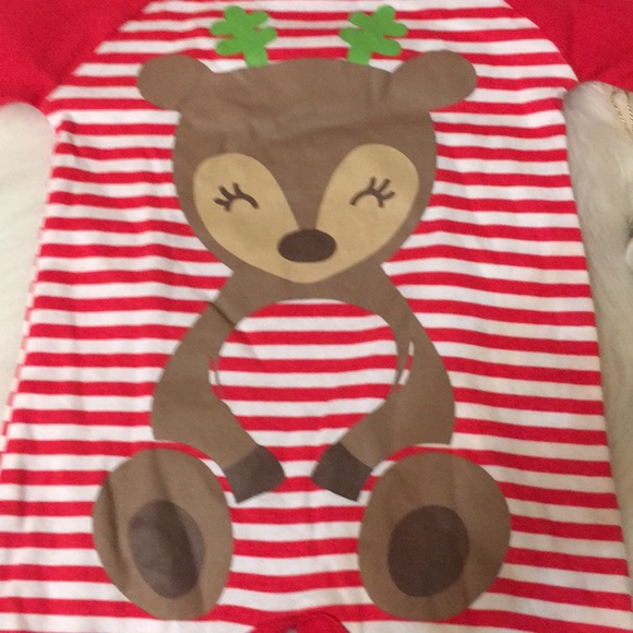 🎅NWT🎅GERBER-CHRISTMAS BODYSUIT 0-3 MONTHS - Picture 4 of 8